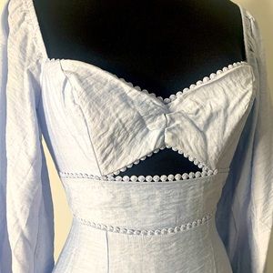 Puff Sleeve Sweetheart Dress Size Small